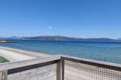 Vue depuis la maison à Laukvik