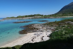 Vue depuis la maison à Skrolsvik