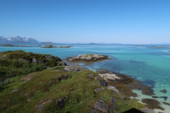 Vue depuis la maison à Skrolsvik